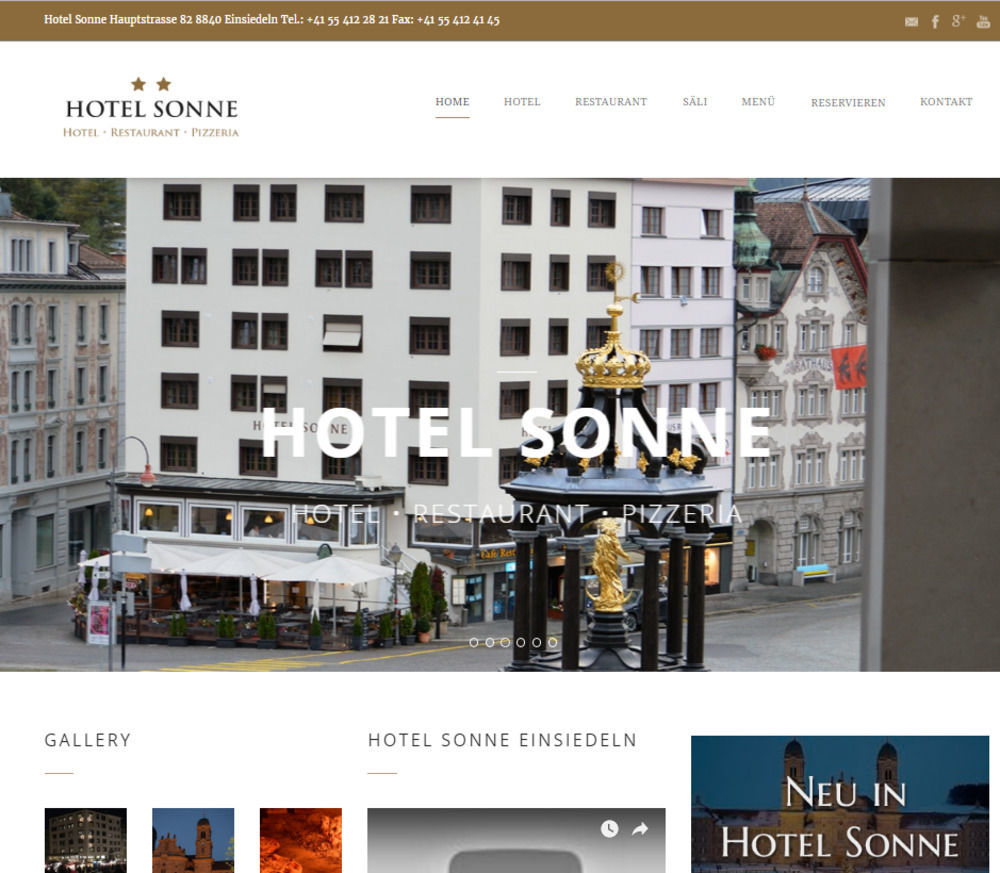Hotel Sonne Einsiedeln Ngoại thất bức ảnh